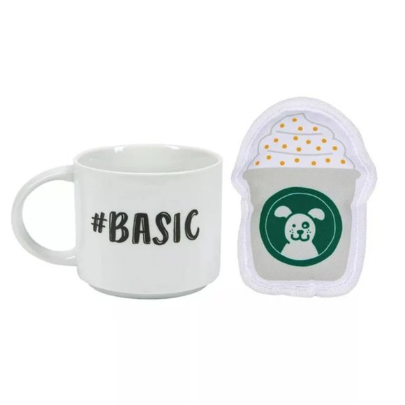 Pearhead Basic Coffee Mug and Puppuccino Dog Toy Matching Set - Picture 2 of 3